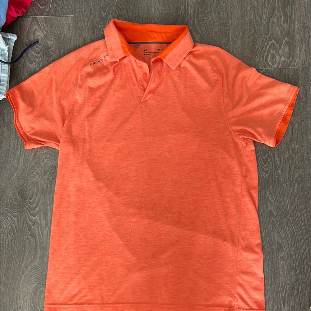 Under Armour Men's Orange Polo Shirt